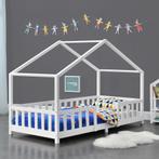 Kinderbed Treviolo met uitvalbeveiliging 90x200 cm wit mat, Kinderen en Baby's, Kinderkamer | Bedden, Nieuw, Verzenden