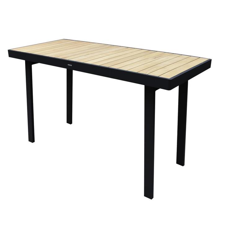 York bartafel 180x82xH106,5 cm aluminium antraciet teak, Tuin en Terras, Tuintafels, Nieuw, Teakhout, Ophalen of Verzenden