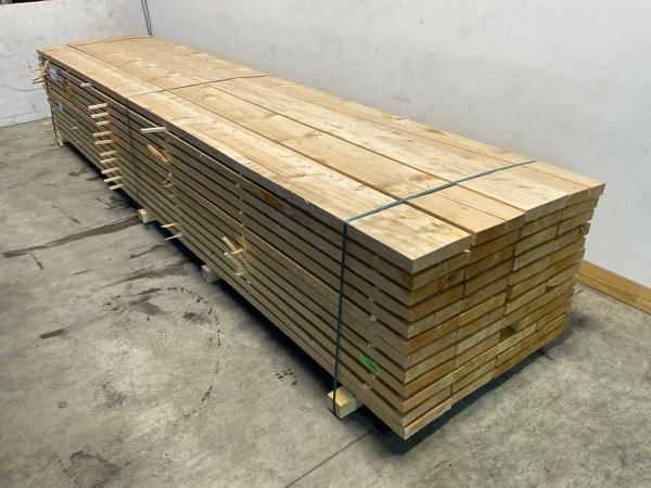 Veiling - 54x Vuren balk 500x27x5,2cm, Doe-het-zelf en Verbouw, Hout en Planken