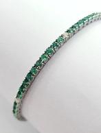 Armband - 18 karaat Witgoud - 2,19ct. tw. Smaragd - Smaragd, Sieraden, Tassen en Uiterlijk, Armbanden, Nieuw