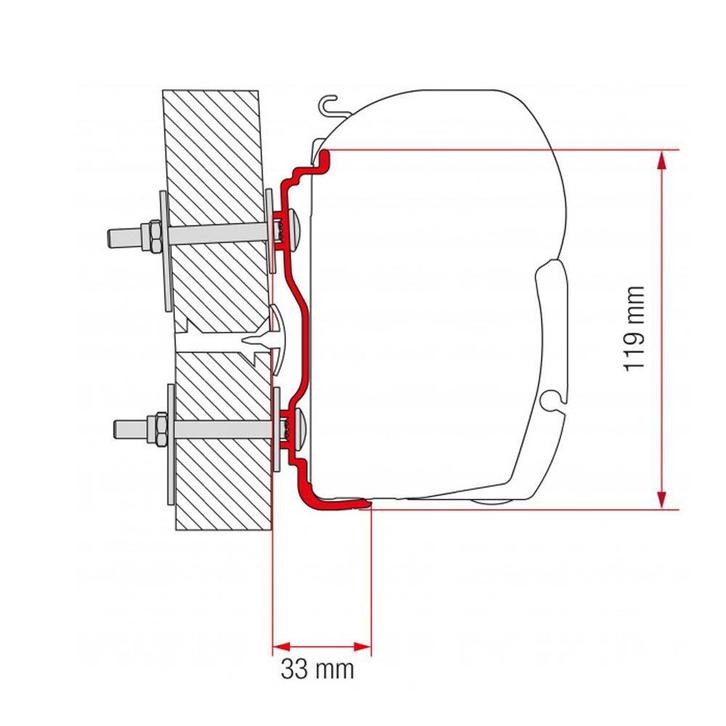 Fiamma Hymer Kit >2016 F45, Caravans en Kamperen, Camper-accessoires, Ophalen of Verzenden