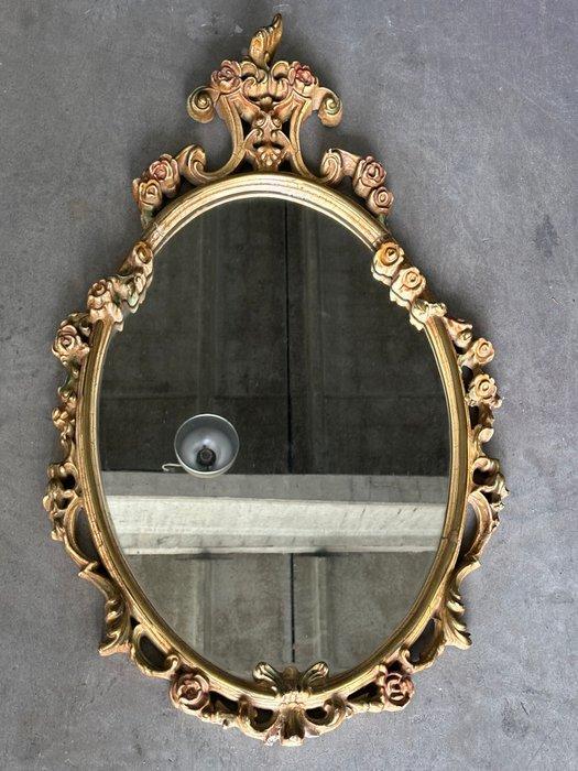 Spiegel - Glas, Hout - Specchio Rococò, Antiek en Kunst, Antiek | Overige Antiek