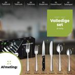 HI NATURE™ Bestekset 6 Persoons (36-delig) Zilver | Bestek,, Huis en Inrichting, Keuken | Bestek, Ophalen of Verzenden, Nieuw