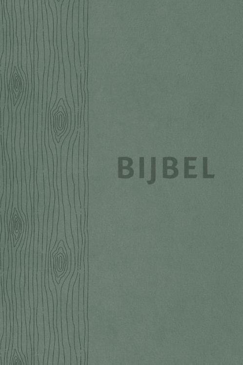 Bijbel (HSV) - groen leer met duimgrepen 9789065394835, Boeken, Godsdienst en Theologie, Zo goed als nieuw, Verzenden