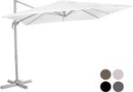 2dekans | VONROC Premium Zweefparasol Pisogne 300x300cm –, Ophalen of Verzenden, Zo goed als nieuw