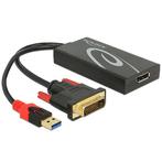 Premium DVI naar DisplayPort 1.2 actieve adapter, Nieuw, Ophalen of Verzenden