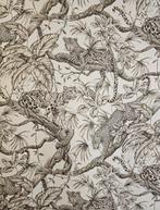 Nieuw! Exclusieve Oosterse stof met leoparden in de jungle -