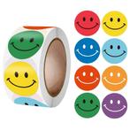 Fako Bijoux® - 500 Stickers Op Rol - 2.5cm - Emoji / Smiley, Nieuw, Verzenden