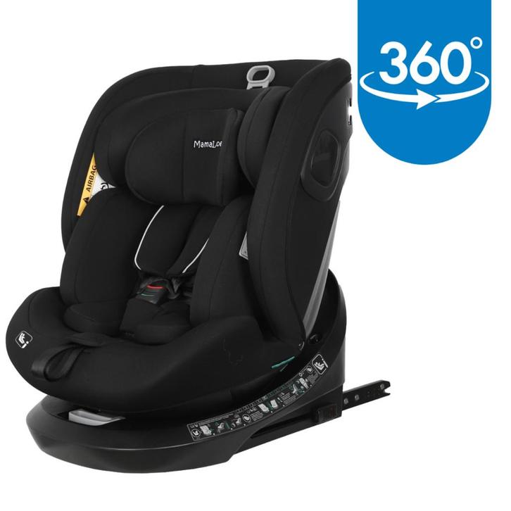 MamaLoes Dani Zwart 40-150 cm 360° i-Size Autostoel, Kinderen en Baby's, Autostoeltjes, Nieuw, Isofix, 15 t/m 36 kg, Verzenden