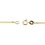 Gouden gourmet schakel ketting | 60 cm (schakelketting), Sieraden, Tassen en Uiterlijk, Kettingen, Ophalen of Verzenden, Gebruikt