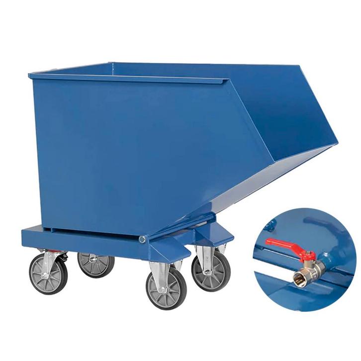 Kantelbak voor Afval 450 liter met Aftapkraan, Zakelijke goederen, Kantoor en Winkelinrichting | Magazijn, Stelling en Opslag