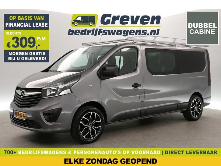 Opel Vivaro 1.6 CDTI L2H1 DC 6-Zits Airco Cruise Cam Navi, Auto's, Bestelauto's, Te koop, Handgeschakeld, Financial lease, Diesel