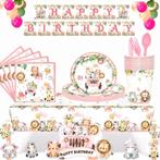 Jungle Animals 4-delige folie ballonnen set, Verzenden, Nieuw, Versiering, Verjaardag