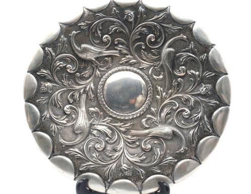 Presenteerblad - .833 zilver, Antiek en Kunst, Antiek | Goud en Zilver
