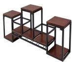 Wandgemonteerd Wijnrek – Metaal & Hout, Industrieel Design, Huis en Inrichting, Kasten | Wandmeubels, Verzenden, Nieuw