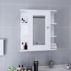 vidaXL Badkamerspiegelkast 66x17x63 cm MDF wit, Huis en Inrichting, Tafels | Kaptafels, Verzenden, Nieuw
