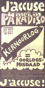 Poster over demonstratie tegen kernoorlog in Amsterdam, Verzenden, Nieuw, Overige onderwerpen, Met lijst