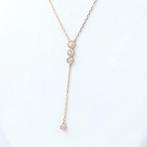 Ketting met hanger - 18 karaat Roségoud -  0.23ct. tw.