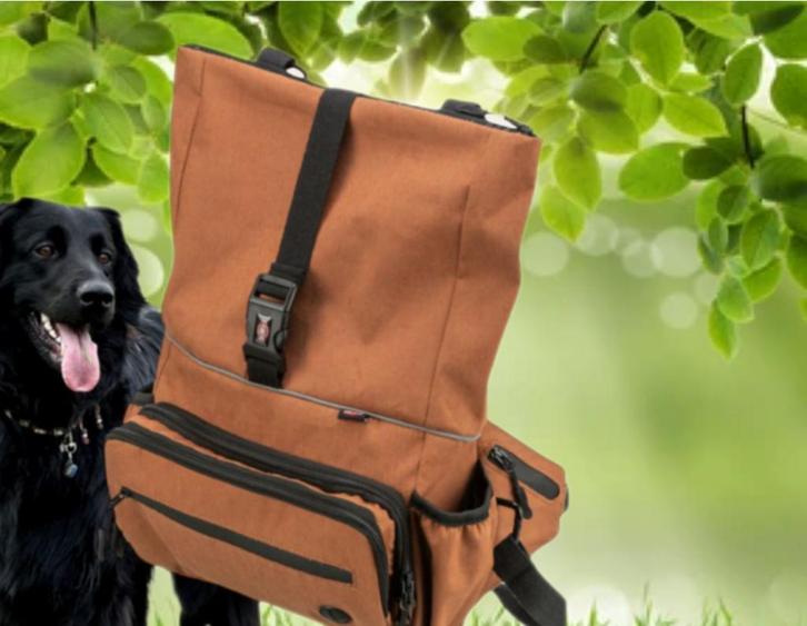 Trixie Rolttop Rugzak/Heuptas: voor vrije handen tijdens je, Dieren en Toebehoren, Honden-accessoires, Nieuw, Verzenden