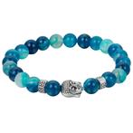 Fako Bijoux® - Buddha Armband - Deluxe - Aqua, Verzenden, Nieuw