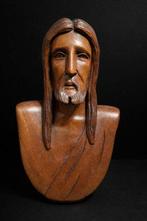 Beeld, Buste Jezus Christus - 22.5 cm - Hout