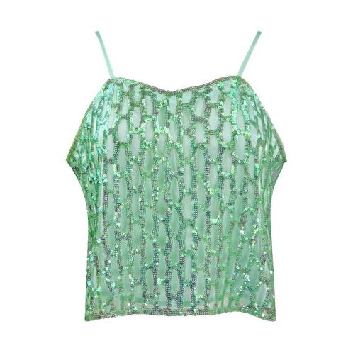Forte_Forte • groene pailletten top • M (II), Kleding | Dames, Tops, Groen, Nieuw, Maat 38/40 (M), Verzenden