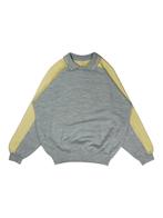 Vintage Thomas Alda Grey Yellow Polo Sweatshirt maat L, Ophalen of Verzenden, Zo goed als nieuw, Vintage