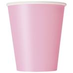 Mooi Roze stevige 9 papieren bekers, 14ct, Hobby en Vrije tijd, Feestartikelen, Verzenden, Nieuw