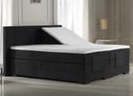 Elektrische Boxspring President 90 x 200 Nevada Dark Grey, Nieuw, Blauw, 90 cm, Eenpersoons