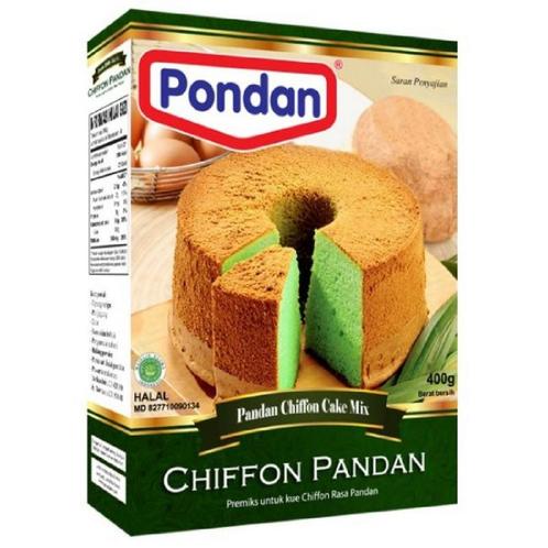 Pondan Cakemix Chiffon Pandan 400g, Hobby en Vrije tijd, Taarten en Cupcakes maken, Nieuw, Verzenden