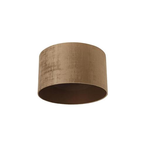 Velours lampenkap bruin 35/35/20, Huis en Inrichting, Lampen | Lampenkappen, Minder dan 25 cm, Overige vormen, Bruin, Nieuw