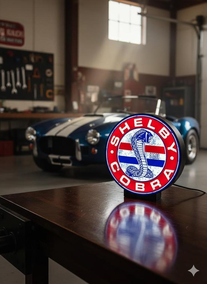 lightbox/lichtbak Shelby cobra, Huis en Inrichting, Lampen | Tafellampen, Nieuw, Kunststof, Overige materialen, Minder dan 50 cm