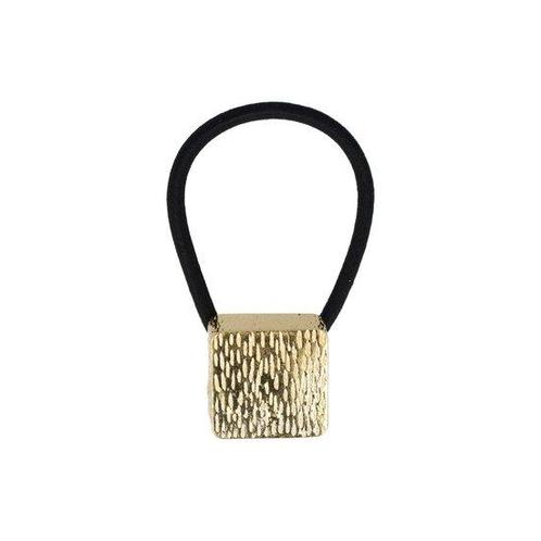 Haarelastiek Vierkant Ribbel Cuff Ornament Goud, Sieraden, Tassen en Uiterlijk, Uiterlijk | Haarverzorging, Verzenden