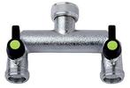 (TIP) Kraanverdeler splitter 2 x 3/4 aansluiting, Tuin en Terras, Buitenkranen, Ophalen of Verzenden, Nieuw