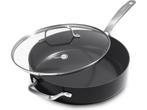 GreenPan Copenhagen Hapjespan - Met deksel - - Zwart - Ø28cm, Verzenden, Nieuw
