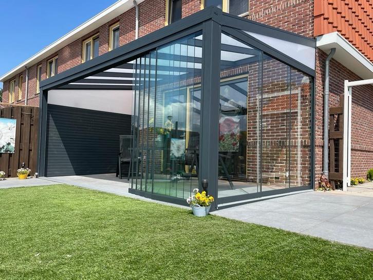Glazen schuifwanden, Tuin en Terras, Overkappingen, Overige typen, Nieuw, Ophalen of Verzenden