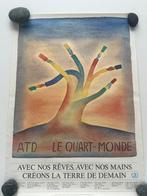 Jean-Michel Folon - Jean-Michel Folon – “ATD Quart Monde –, Antiek en Kunst, Kunst | Tekeningen en Foto's