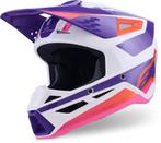 Alpinestars S-M3 Heat Wit Lila Crosshelm, Overige typen, XXL, Nieuw met kaartje, Overige merken