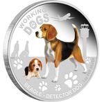 Tuvalu. 1 Dollar 2011 - Working Dogs - Beagle - Detector Dog