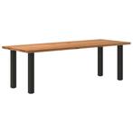 vidaXL Eettafel rechthoekig 240x90x74 cm massief eikenhout, Verzenden, Nieuw