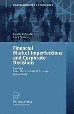Financial Market Imperfections and Corporate De. Colombo,, Zo goed als nieuw, Emilio Colombo, Luca Stanca, Verzenden