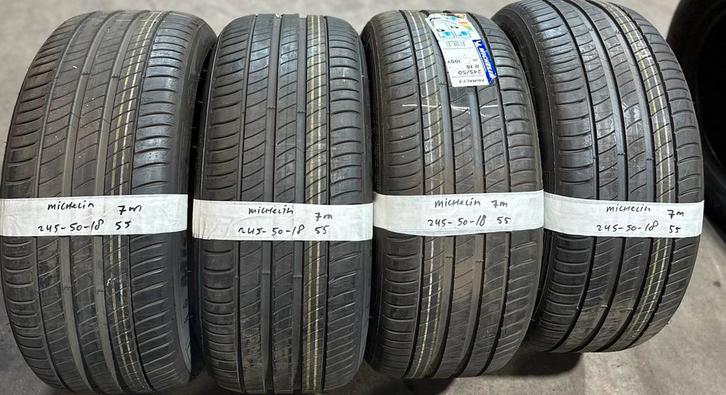 4x245-50-18 Michelin zomer 7mm €55 per band 245 50 18, Auto-onderdelen, Banden en Velgen, 18 inch, Zomerbanden, 245 mm, Personenwagen