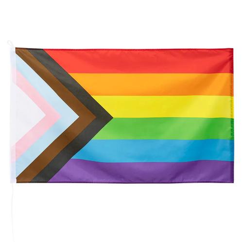 Vlag Regenboog Pride 1,5m, Hobby en Vrije tijd, Feestartikelen, Nieuw, Verzenden