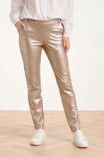 -25% Smashed Lemon  Smashed Lemon 24734 zilver suedine broek, Kleding | Dames, Broeken en Pantalons, Verzenden, Nieuw