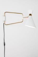 2dekans | Zuiver Shady Wandlamp Wit - 73x14,5x31 cm - metaal, Huis en Inrichting, Lampen | Wandlampen, Ophalen of Verzenden, Nieuw