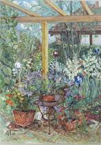 Italiaanse school (XX) - Giardino Fiorito, Antiek en Kunst, Kunst | Schilderijen | Klassiek