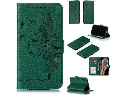 Veerpatroon Litchi Texture Horizontale Flip Leren Case met, Telecommunicatie, Mobiele telefoons | Apple iPhone, Nieuw, Verzenden