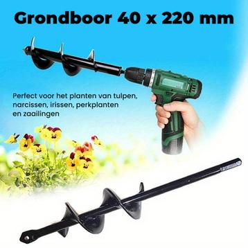 Grondboor voor Boormachine Staal ø 40 mm x 22 cm beschikbaar voor biedingen