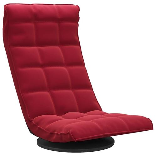 Fluweel Vloerstoel Wijnrood - 360Â° Draaibaar | OP = OP!, Huis en Inrichting, Stoelen, Rood, Nieuw, Ophalen of Verzenden