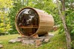Barrel sauna met panoramisch uitzicht | Red Cedar hout, Nieuw, Complete sauna, Ophalen of Verzenden, Fins of Traditioneel
